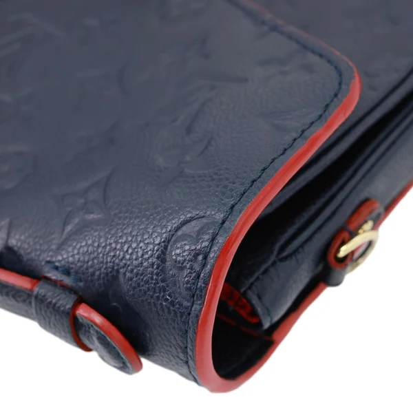 LOUIS VUITTON Metis Pochette Empreinte Leather Crossbody Bag Navy Blue