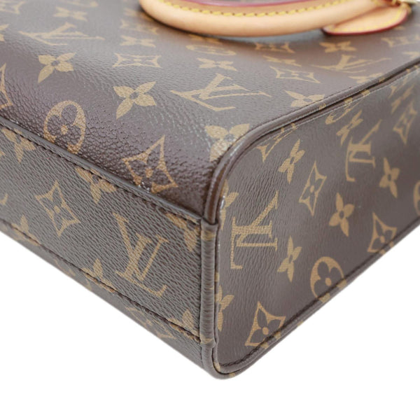 LOUIS VUITTON Sac Plat BB Monogram Canvas Crossbody Bag Brown