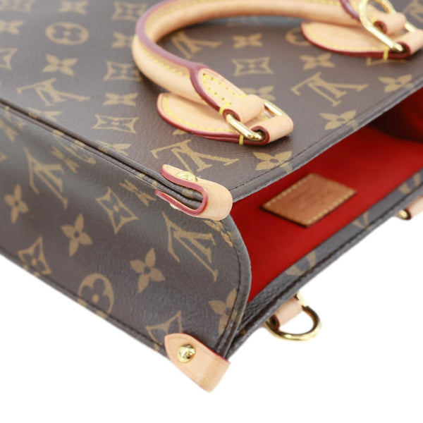 LOUIS VUITTON Sac Plat BB Monogram Canvas Crossbody Bag Brown