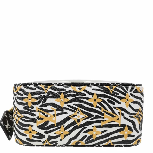 LOUIS VUITTON Beach Monogram Giant Jungle Canvas Pouch Ivory