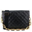 LOUIS VUITTON Coussin MM Monogram Embossed Leather Shoulder Bag Black