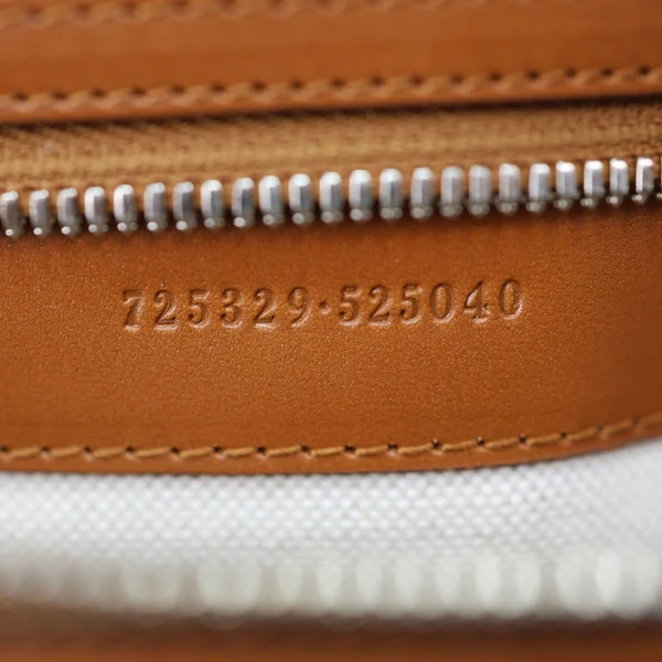 GUCCI GG Tennis Calfskin Embossed Leather Duffle Bag Brown 725329