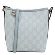 GUCCI GG Emblem GG Supreme Canvas Bucket Bag Light Blue 847090