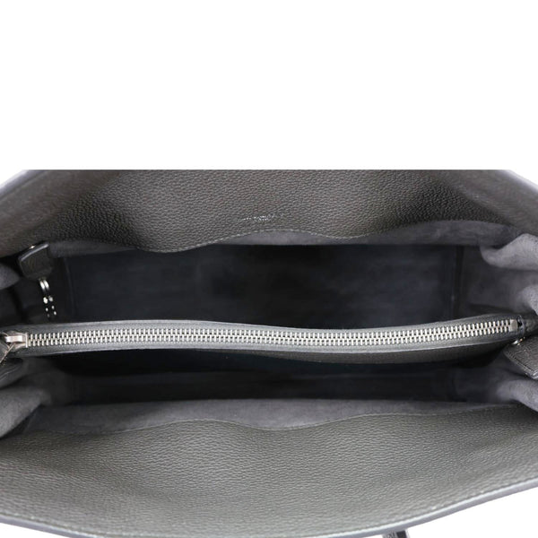 YVES SAINT LAURENT Sac De Jour Grained Calfskin Leather Tote Bag Grey