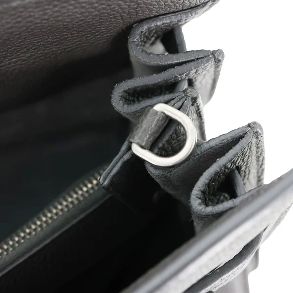 YVES SAINT LAURENT Sac De Jour Grained Calfskin Leather Tote Bag Grey