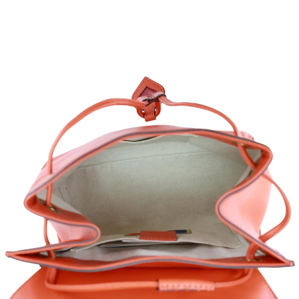 GUCCI Web Heart GG Marmont Leather Backpack Orange 432265