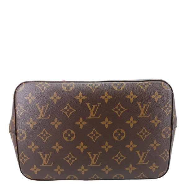 LOUIS VUITTON Neonoe MM Giant Monogram Canvas Bucket Shoulder Bag Brown