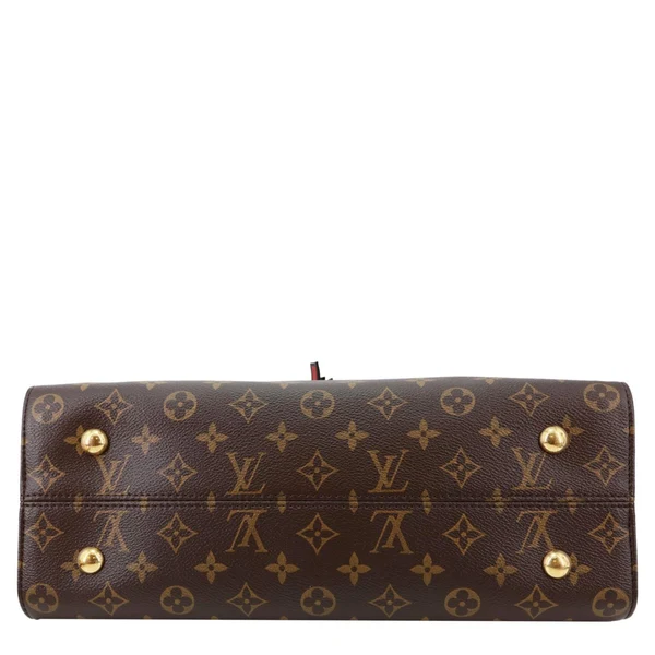 LOUIS VUITTON Tuileries Monogram Canvas Tote Shoulder Bag Brown