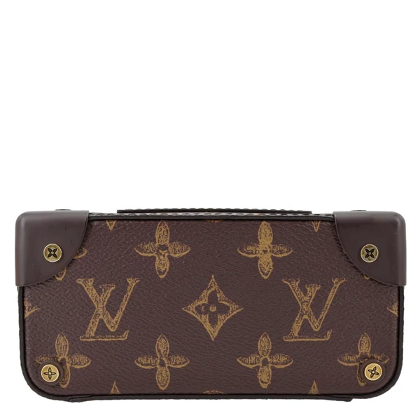 LOUIS VUITTON Virgil Abloh N°7 Vertical Box Monogram Canvas Trunk Shoulder Bag Brown