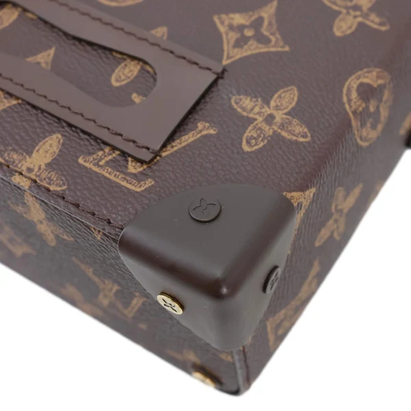 LOUIS VUITTON Virgil Abloh N°7 Vertical Box Monogram Canvas Trunk Shoulder Bag Brown