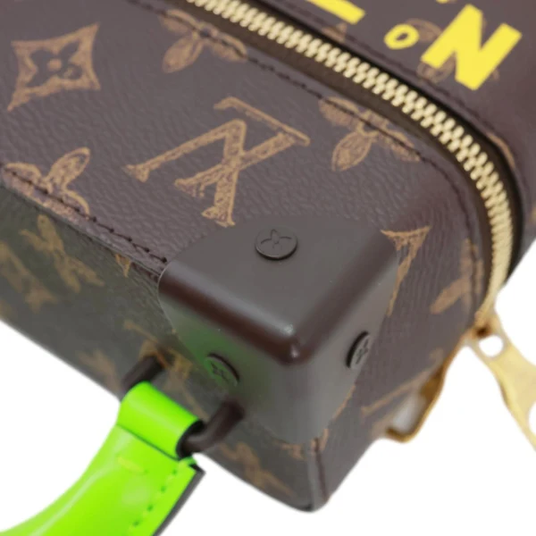 LOUIS VUITTON Virgil Abloh N°7 Vertical Box Monogram Canvas Trunk Shoulder Bag Brown
