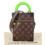 LOUIS VUITTON Virgil Abloh N°7 Vertical Box Monogram Canvas Trunk Shoulder Bag Brown