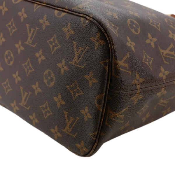 LOUIS VUITTON Neverfull MM Monogram Canvas Tote Bag Brown