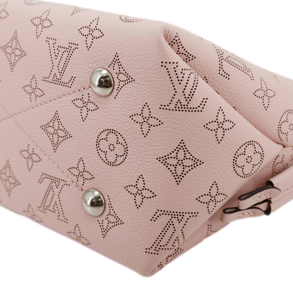 LOUIS VUITTON Bella Bucket Mahina Leather Crossbody Bag Magnolia