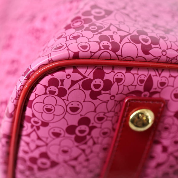 LOUIS VUITTON Cosmic Blossom GM Shiny Leather Tote Bag Pink