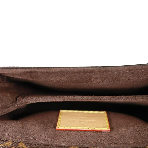 LOUIS VUITTON Metis Pochette Micro Monogram Canvas Clutch Bag Brown