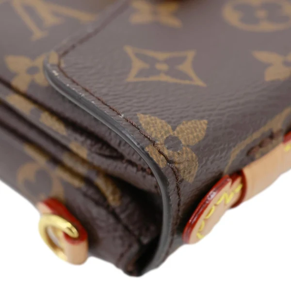 LOUIS VUITTON Metis Pochette Micro Monogram Canvas Clutch Bag Brown