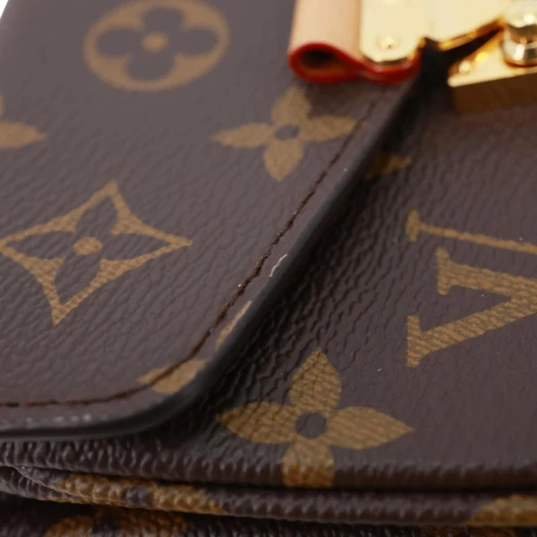 LOUIS VUITTON Metis Pochette Micro Monogram Canvas Clutch Bag Brown