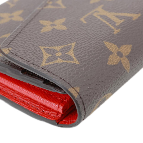 LOUIS VUITTON Sarah Monogram Canvas Wallet Red