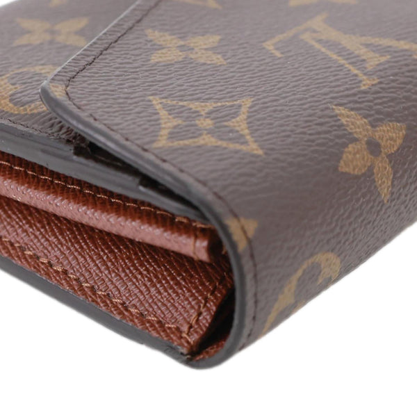 LOUIS VUITTON Sarah Monogram Canvas Wallet Brown