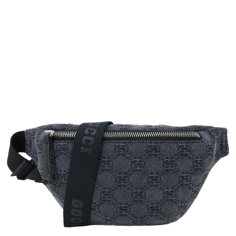 GUCCI Kids GG Denim Belt Bag Black 502095