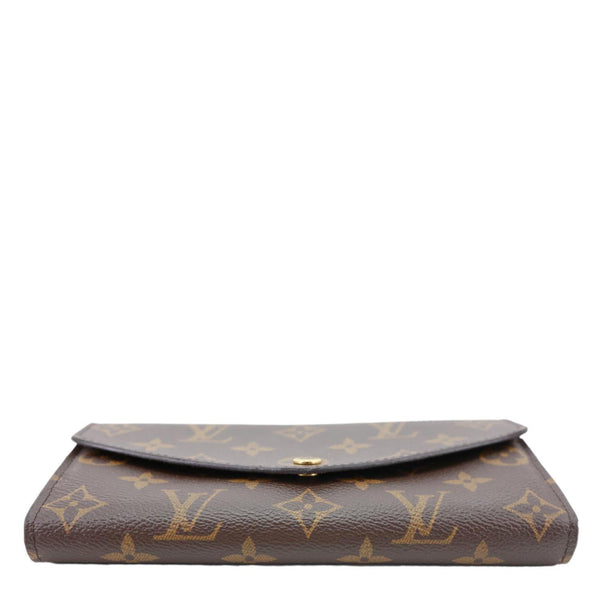 LOUIS VUITTON Sarah Monogram Canvas Wallet Brown