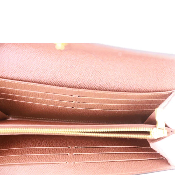LOUIS VUITTON Sarah Monogram Canvas Wallet Brown
