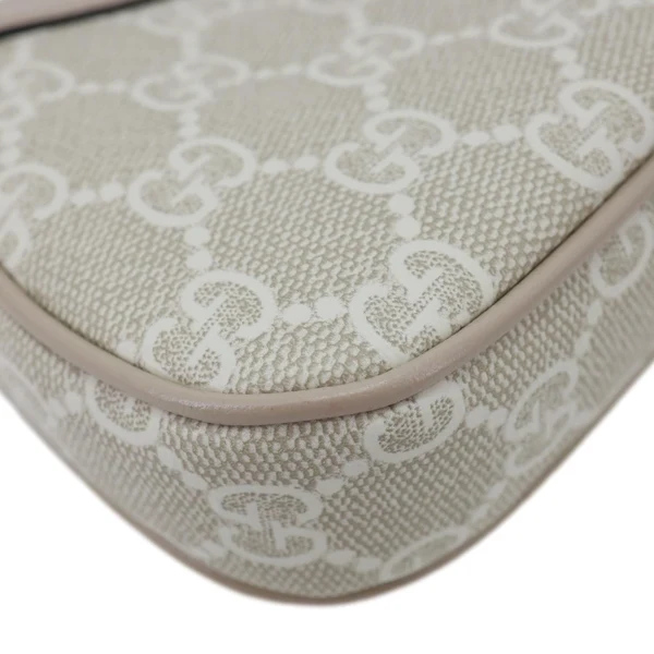 GUCCI Ophidia Mini GG Supreme Canvas Shoulder Bag Beige 764960