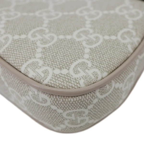 GUCCI Ophidia Mini GG Supreme Canvas Shoulder Bag Beige 764960