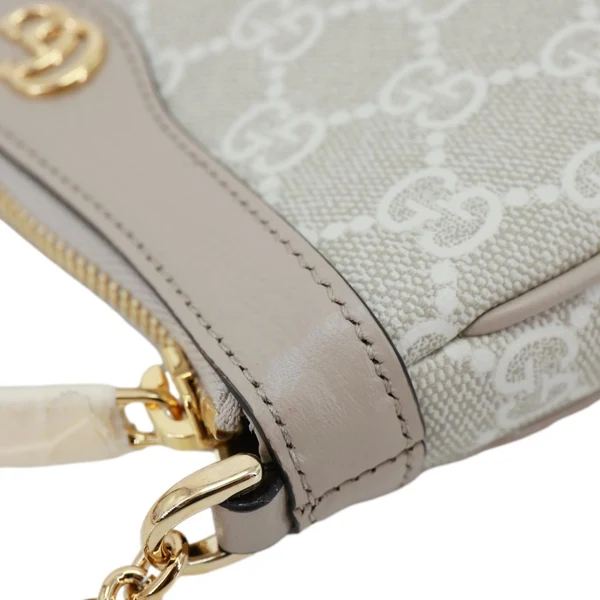 GUCCI Ophidia Mini GG Supreme Canvas Shoulder Bag Beige 764960