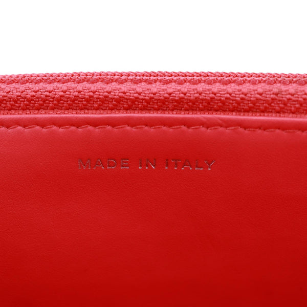 CHANEL WOC Quilted Patent Leather Crossbody Bag Pink
