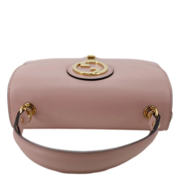 GUCCI Blondie Small Calfskin Leather Top Handle Shoulder Bag Pink 735101