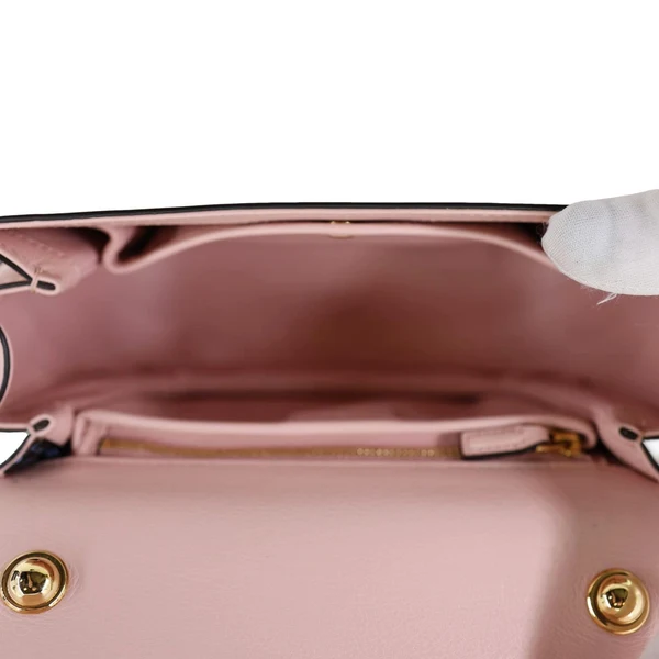 GUCCI Blondie Small Calfskin Leather Top Handle Shoulder Bag Pink 735101