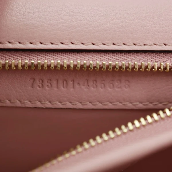 GUCCI Blondie Small Calfskin Leather Top Handle Shoulder Bag Pink 735101