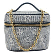 LOUIS VUITTON Monoglam Canvas Micro Vanity Case Navy Blue