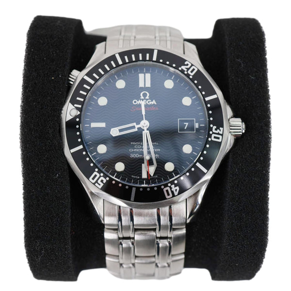 Omega Seamaster Diver Cal.2500 Co-Axial Chronometer SS Watch Black Dial 41MM