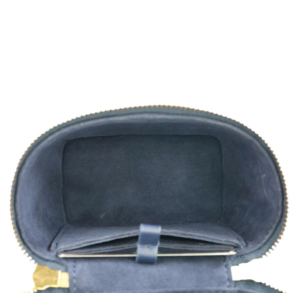 LOUIS VUITTON Monoglam Canvas Micro Vanity Case Navy Blue