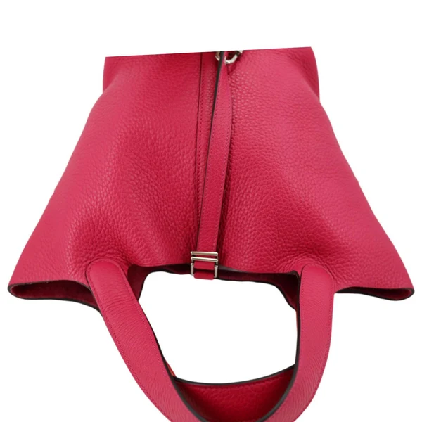 HERMES Picotin Lock 22 Taurillon Clemence Leather Hobo Bag Pink