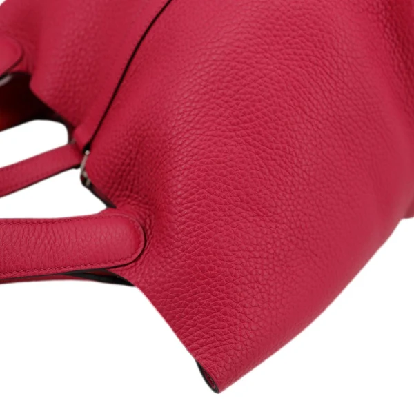 HERMES Picotin Lock 22 Taurillon Clemence Leather Hobo Bag Pink