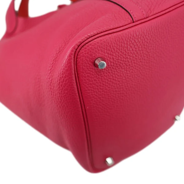 HERMES Picotin Lock 22 Taurillon Clemence Leather Hobo Bag Pink