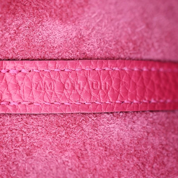 HERMES Picotin Lock 22 Taurillon Clemence Leather Hobo Bag Pink