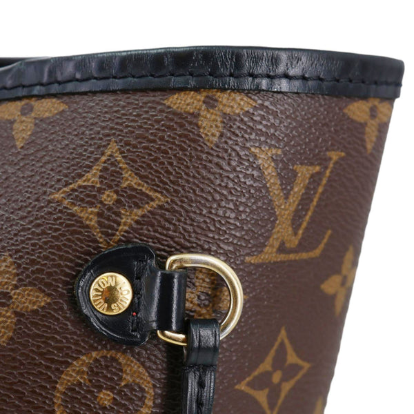 LOUIS VUITTON Neverfull MM World Tour Monogram Canvas Tote Shoulder Bag Brown