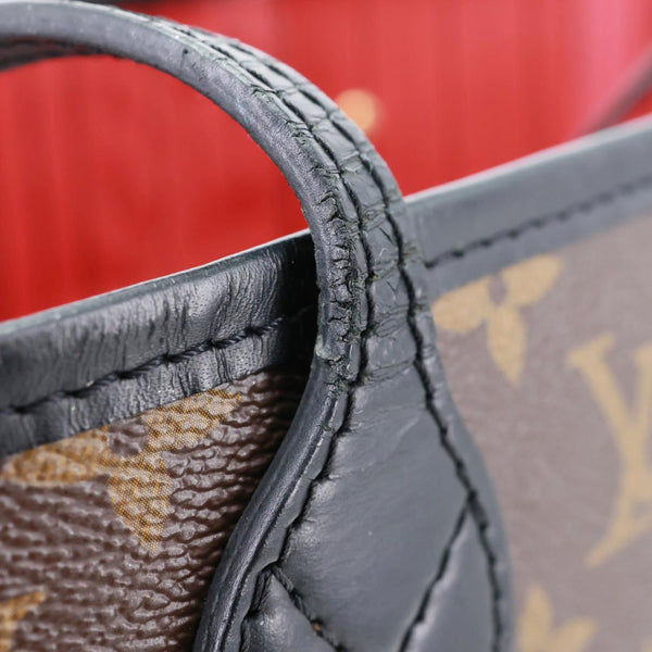 LOUIS VUITTON Neverfull MM World Tour Monogram Canvas Tote Shoulder Bag Brown