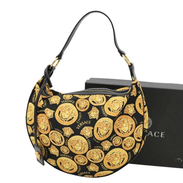 VERSACE Nylon Medusa Amplified Print Hobo Bag Multicolor