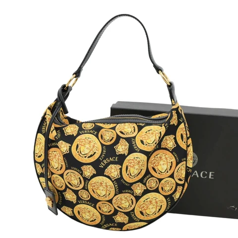 VERSACE Nylon Medusa Amplified Print Hobo Bag Multicolor