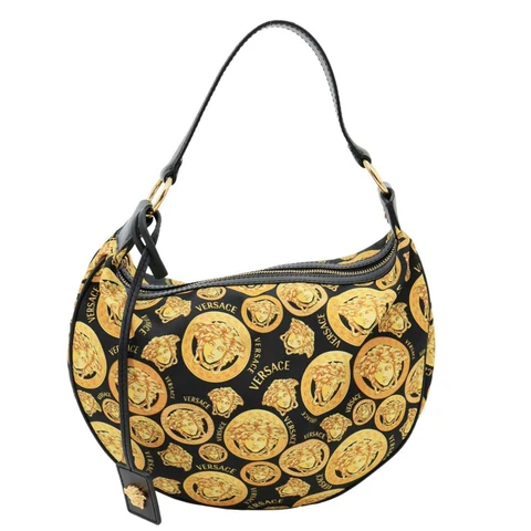VERSACE Nylon Medusa Amplified Print Hobo Bag Multicolor