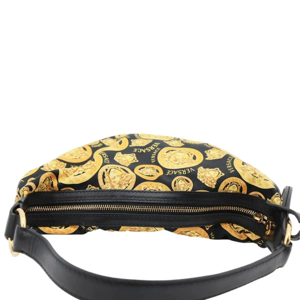 VERSACE Nylon Medusa Amplified Print Hobo Bag Multicolor