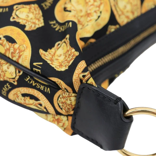 VERSACE Nylon Medusa Amplified Print Hobo Bag Multicolor