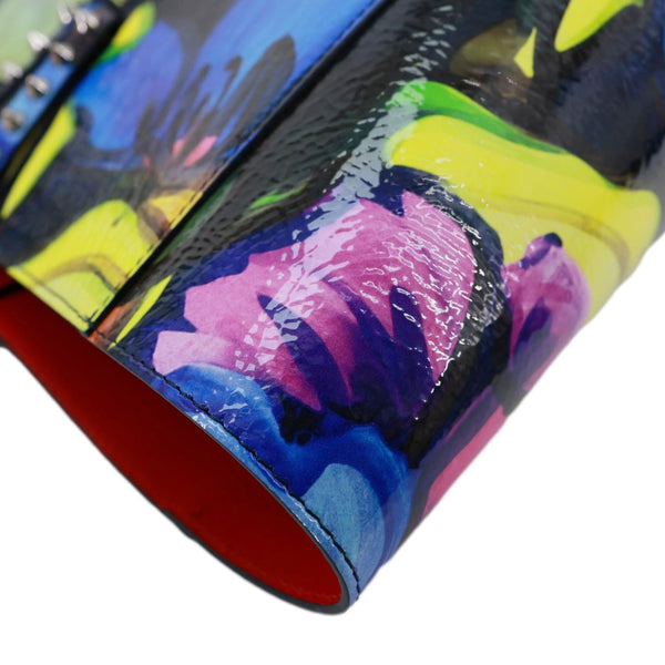 CHRISTIAN LOUBOUTIN Cabata Floral Leather Tote Bag Multicolor