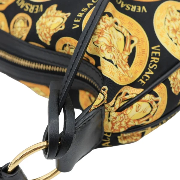 VERSACE Nylon Medusa Amplified Print Hobo Bag Multicolor